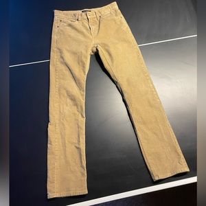 banana republic khaki tan corduroy pants 30x32